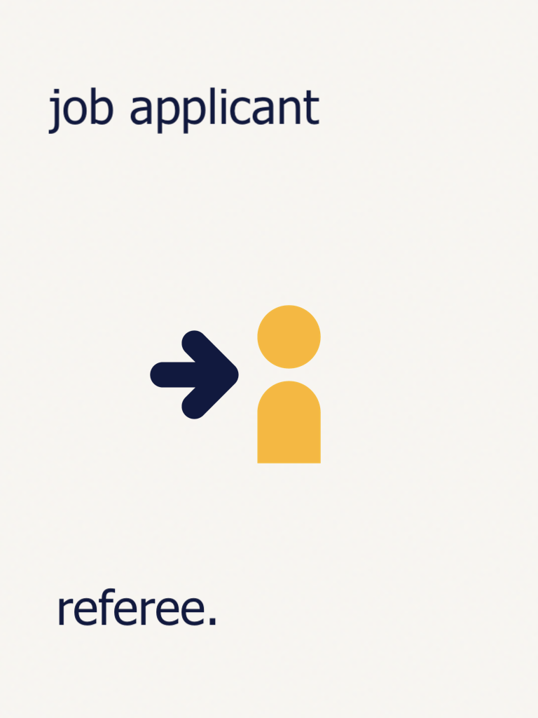 job applicant referee