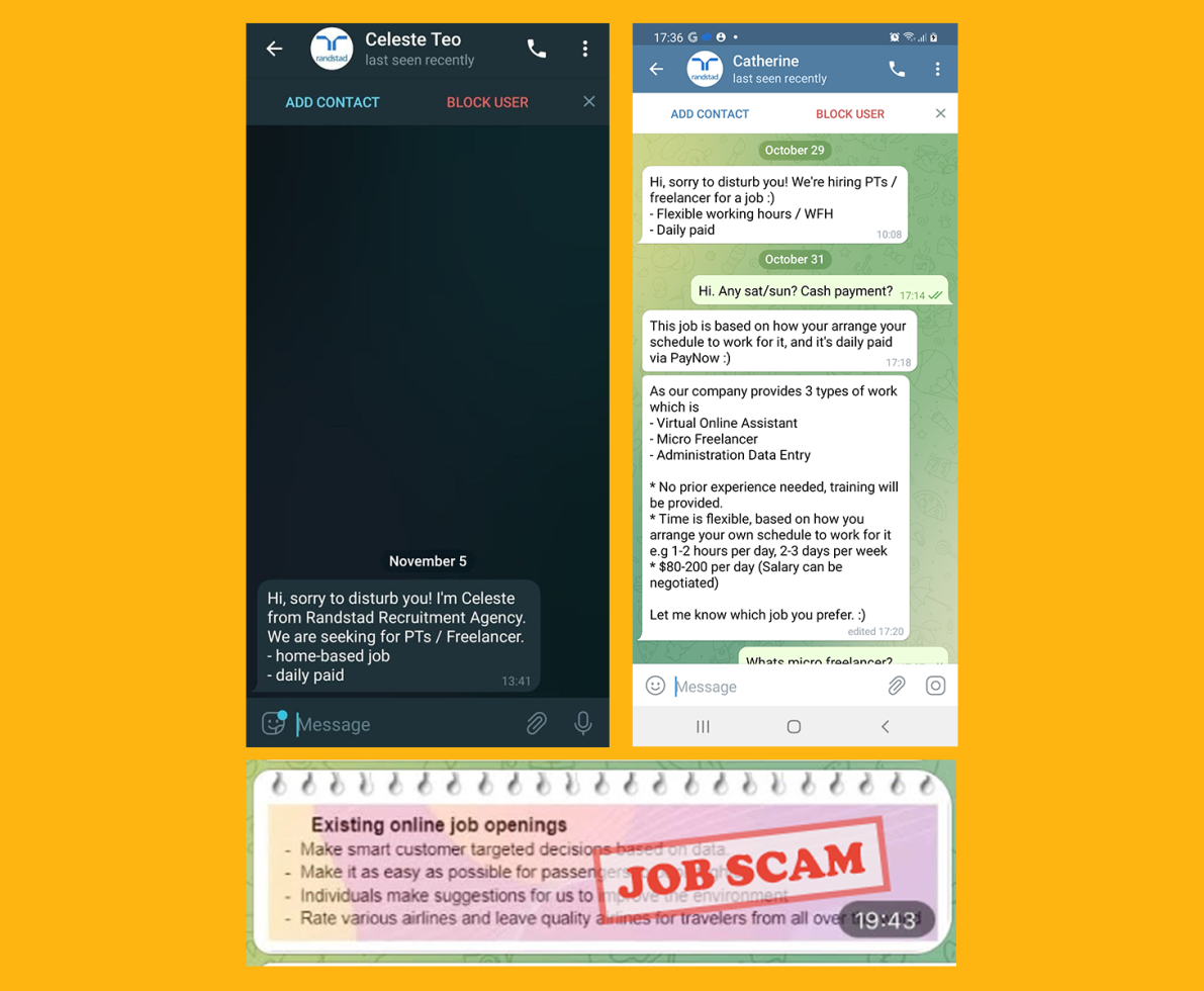 job scams on telegram