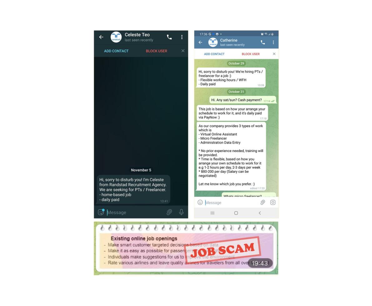 job scams on telegram