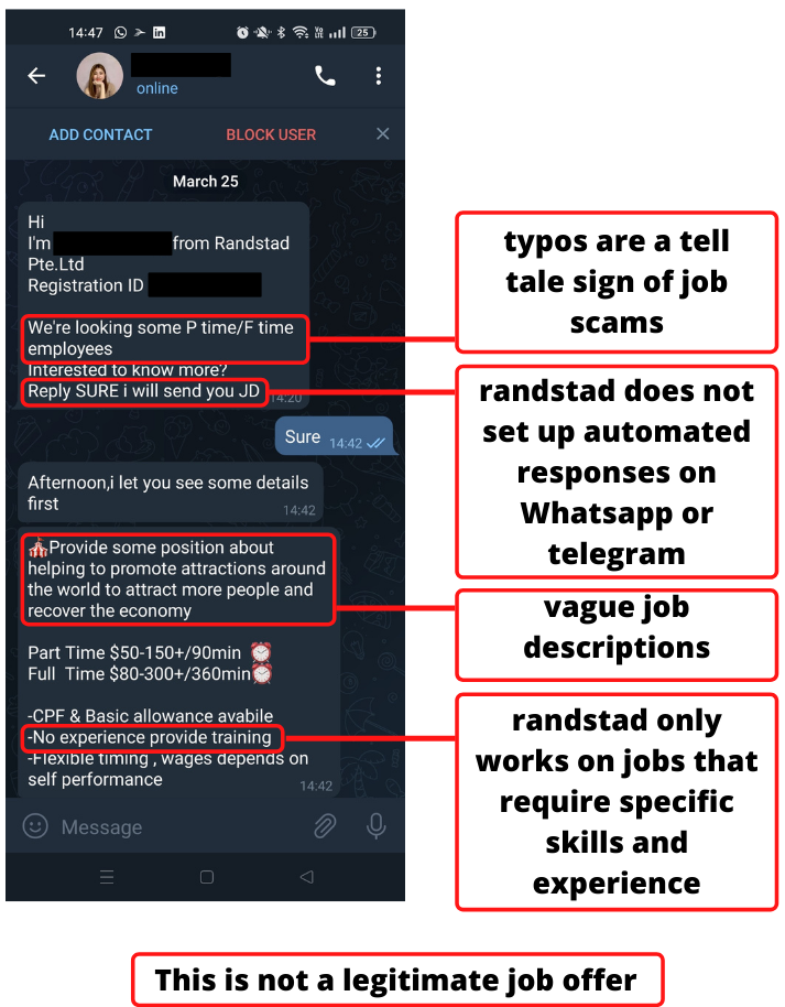 Scammers Impersonating Randstad Employees on Telegram | Randstad 